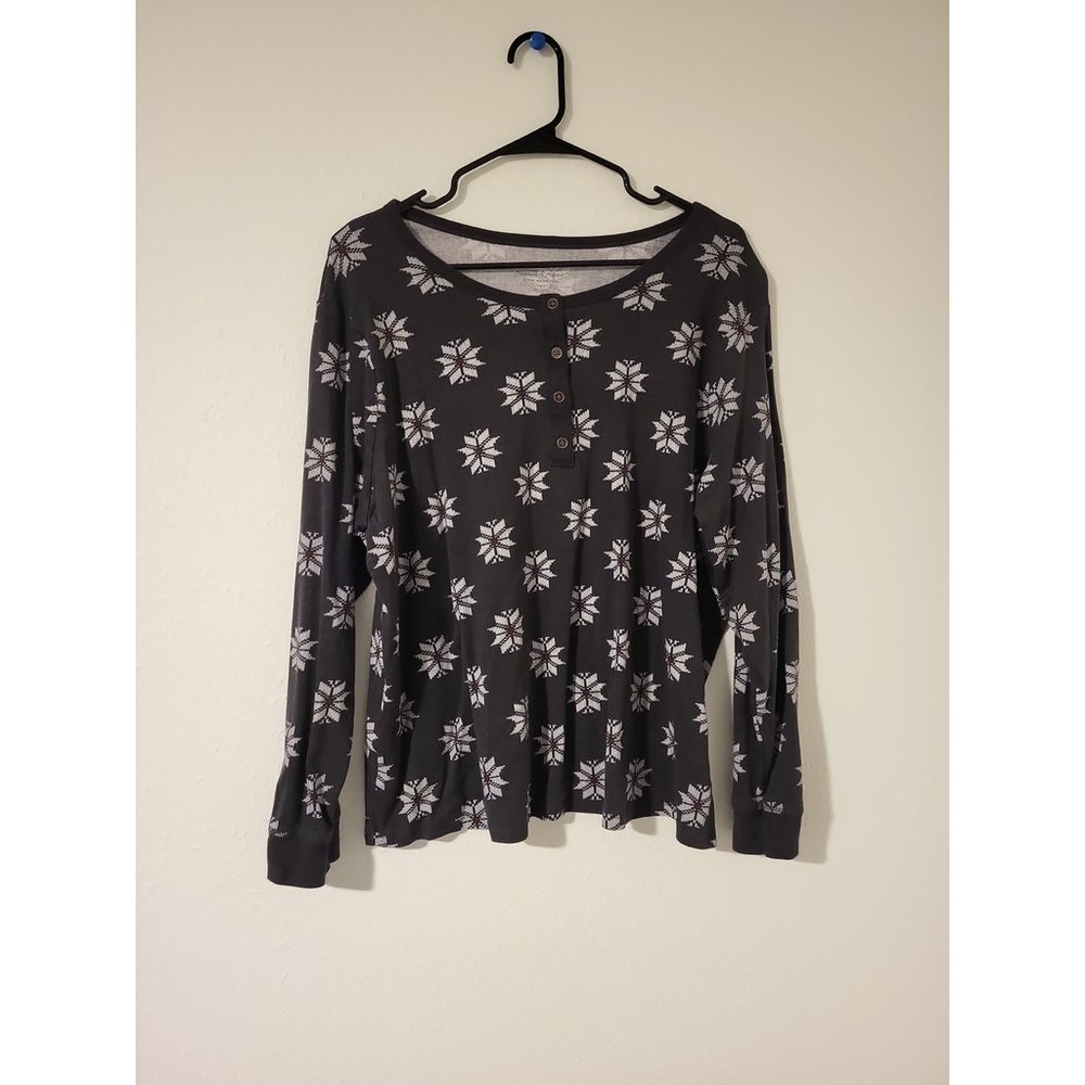 Hearth & Hand with Magnolia Women's Floral Long‎ Sleeve Shirt